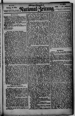 Nationalzeitung vom 25.05.1866