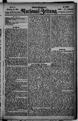 Nationalzeitung vom 28.05.1866