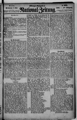 Nationalzeitung vom 06.06.1866