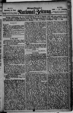 Nationalzeitung on Jun 20, 1866