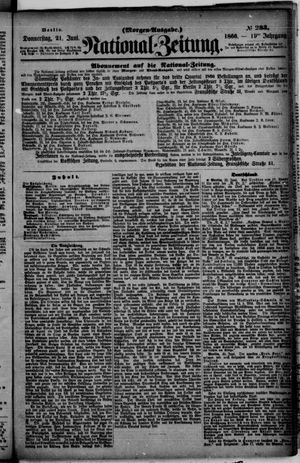 Nationalzeitung vom 21.06.1866