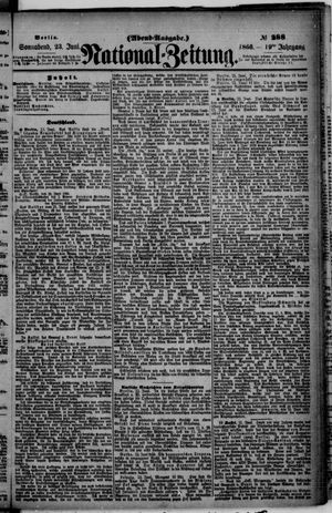 Nationalzeitung vom 23.06.1866
