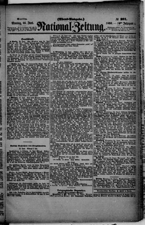 National-Zeitung vom 25.06.1866