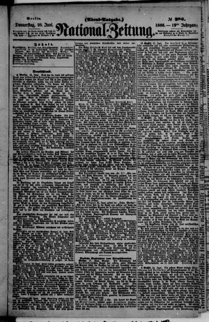 Nationalzeitung vom 28.06.1866