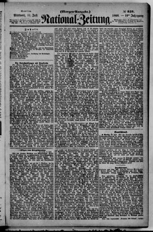 Nationalzeitung vom 11.07.1866