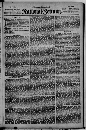 Nationalzeitung vom 12.07.1866