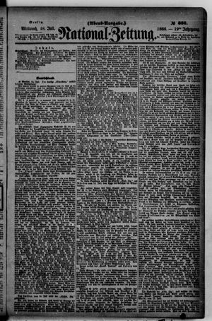 Nationalzeitung vom 18.07.1866