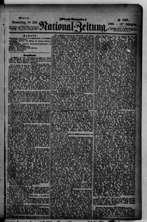 Nationalzeitung on Jul 19, 1866