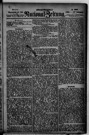 Nationalzeitung vom 21.07.1866