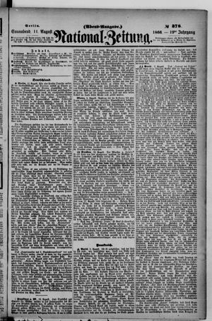National-Zeitung vom 11.08.1866