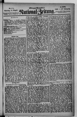 Nationalzeitung vom 12.08.1866