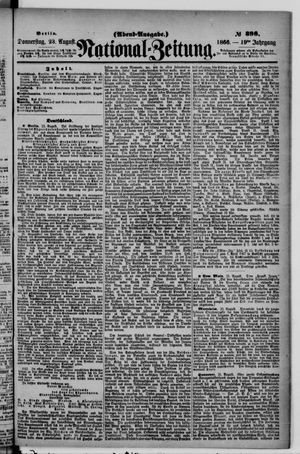 Nationalzeitung on Aug 23, 1866