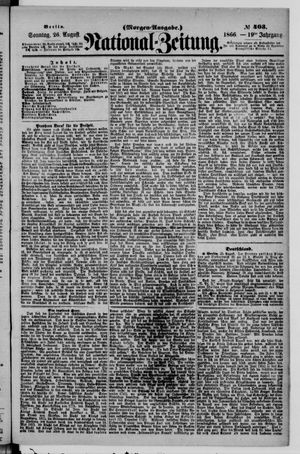 Nationalzeitung on Aug 26, 1866