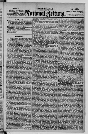 Nationalzeitung vom 27.08.1866