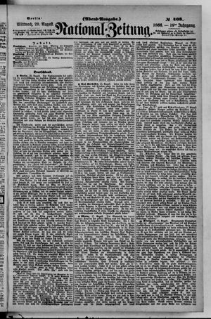 Nationalzeitung vom 29.08.1866
