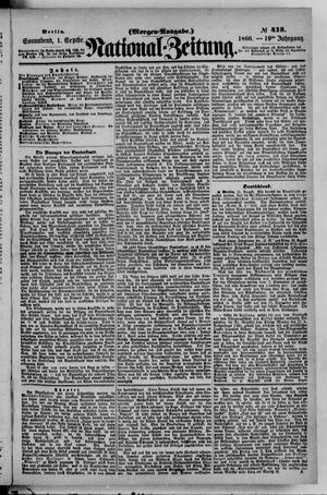 Nationalzeitung vom 01.09.1866