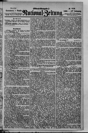 Nationalzeitung vom 01.09.1866