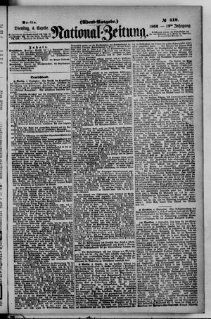 Nationalzeitung vom 04.09.1866