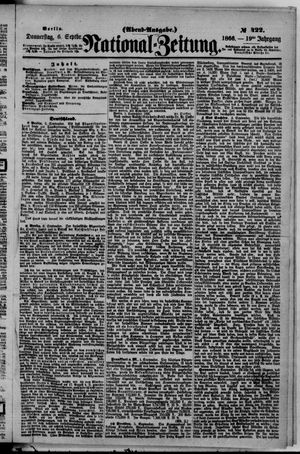 Nationalzeitung vom 06.09.1866