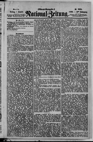 Nationalzeitung vom 07.09.1866