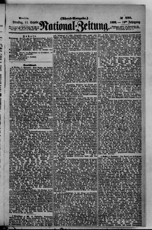 Nationalzeitung vom 11.09.1866