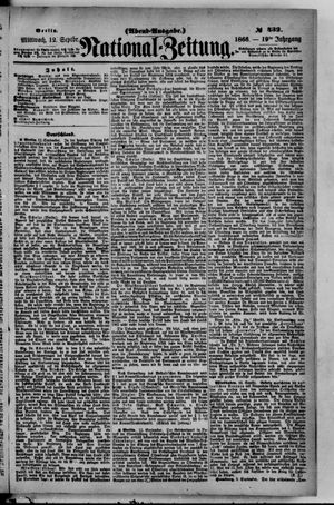 National-Zeitung vom 12.09.1866