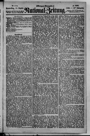 National-Zeitung vom 13.09.1866