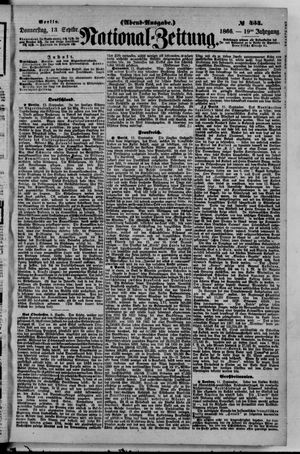 National-Zeitung vom 13.09.1866