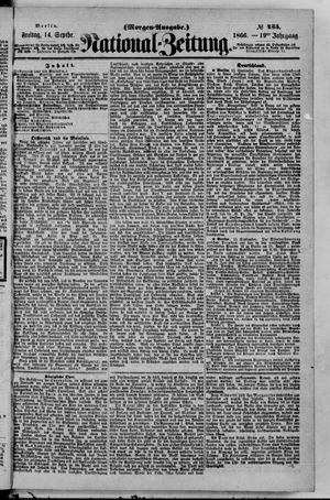 Nationalzeitung vom 14.09.1866