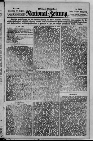 Nationalzeitung vom 16.09.1866