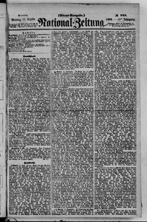Nationalzeitung vom 17.09.1866