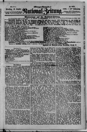 Nationalzeitung vom 18.09.1866