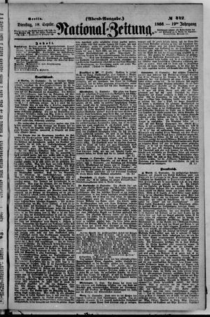 Nationalzeitung vom 18.09.1866