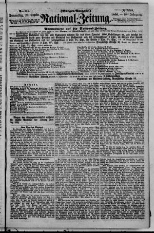 Nationalzeitung vom 20.09.1866