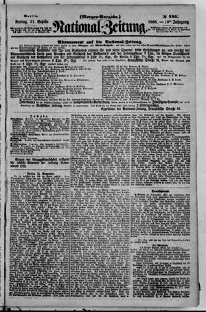Nationalzeitung vom 21.09.1866