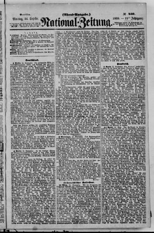Nationalzeitung vom 24.09.1866