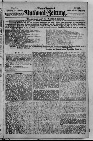 Nationalzeitung on Sep 25, 1866