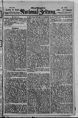 Nationalzeitung vom 25.09.1866