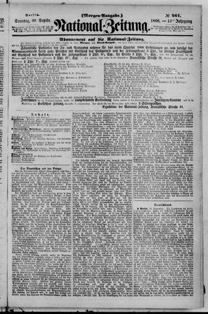 Nationalzeitung vom 30.09.1866