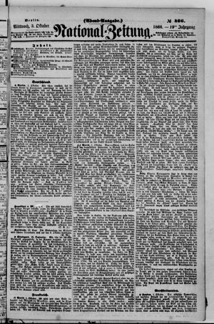 Nationalzeitung vom 03.10.1866
