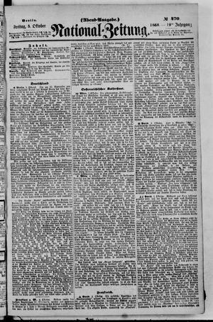 Nationalzeitung vom 05.10.1866