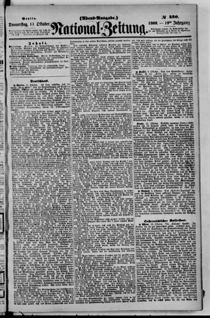 Nationalzeitung on Oct 11, 1866