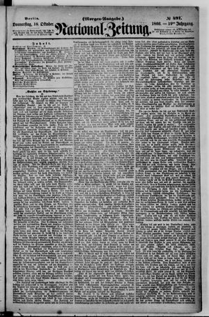 Nationalzeitung vom 18.10.1866