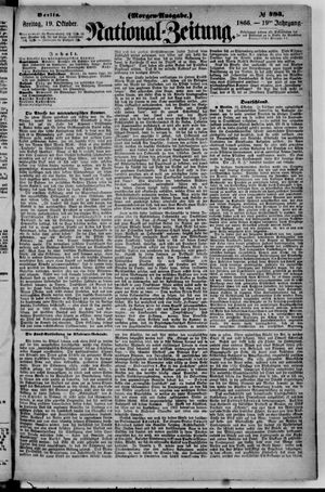 Nationalzeitung vom 19.10.1866