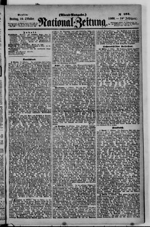 Nationalzeitung vom 19.10.1866
