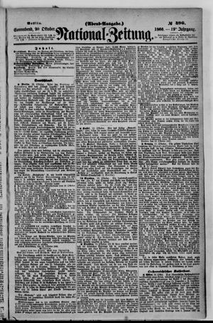 Nationalzeitung vom 20.10.1866