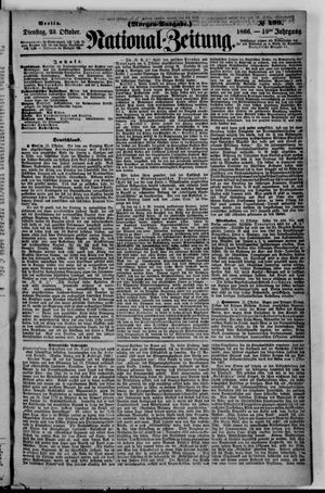 Nationalzeitung vom 23.10.1866