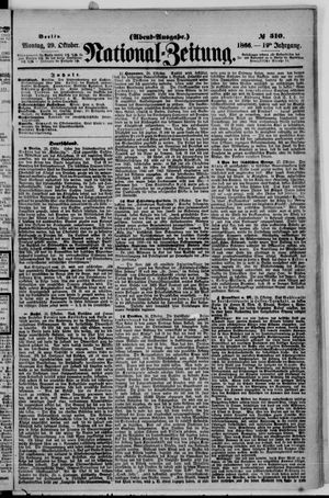 Nationalzeitung vom 29.10.1866