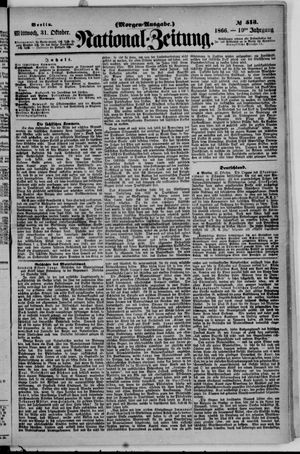 Nationalzeitung vom 31.10.1866