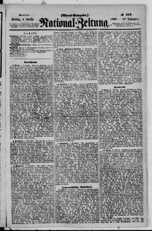 National-Zeitung vom 02.11.1866